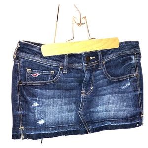 NEW WITH TAGS! Faded Jean Skirt from Hollister